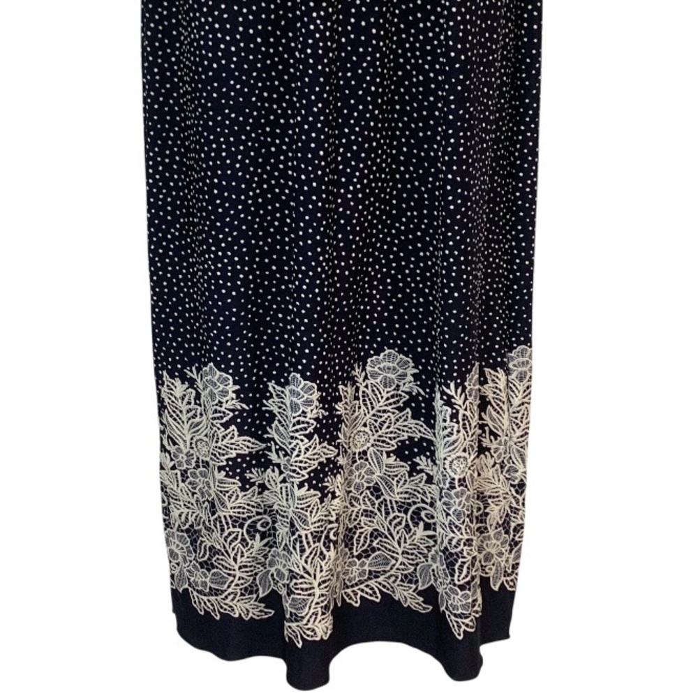 ENFOCUS STUDIO Lace Embellished Polka Dot Maxi Dress Sz 12 - Picture 5 of 9